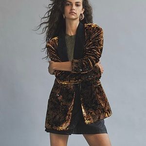 Free People Nicolette Velvet Blazer size L